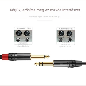 LAITA 6,5 mm-es audio kábel, 3-vezetékesről 2-vezetékes Y-elágazással, keverő és zongora hangfalhoz