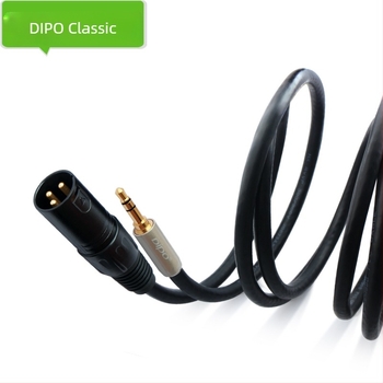 DIPO S35M 3,5 mm–XLR férfi mixer kábel, dupla árnyékolás, réz