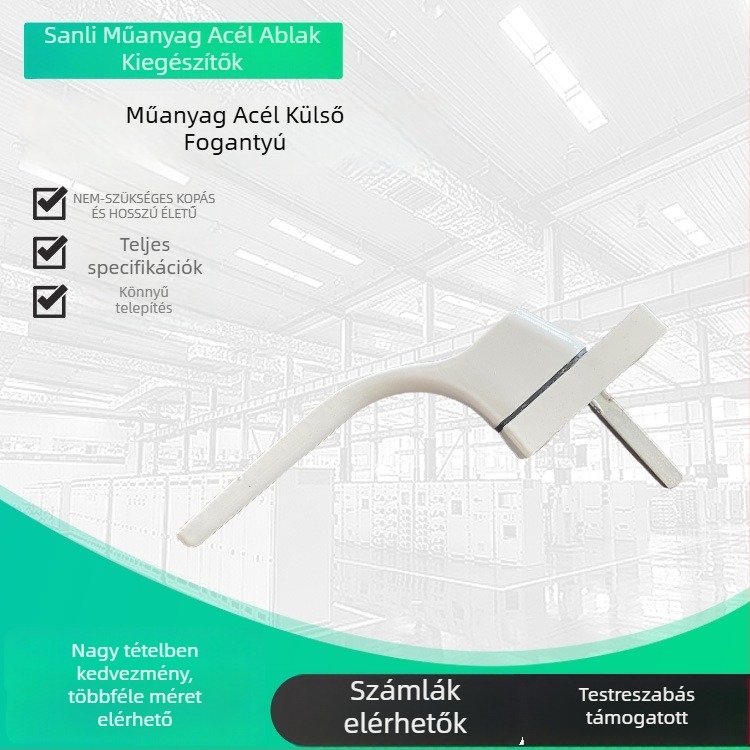 Kültéri nyitókilincs ajtókhoz és ablakokhoz | anyag: műanyag-acél | modern minimalist stílus