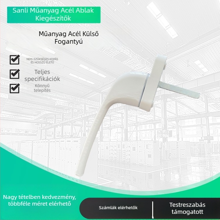 Kültéri nyitókilincs ajtókhoz és ablakokhoz | anyag: műanyag-acél | modern minimalist stílus