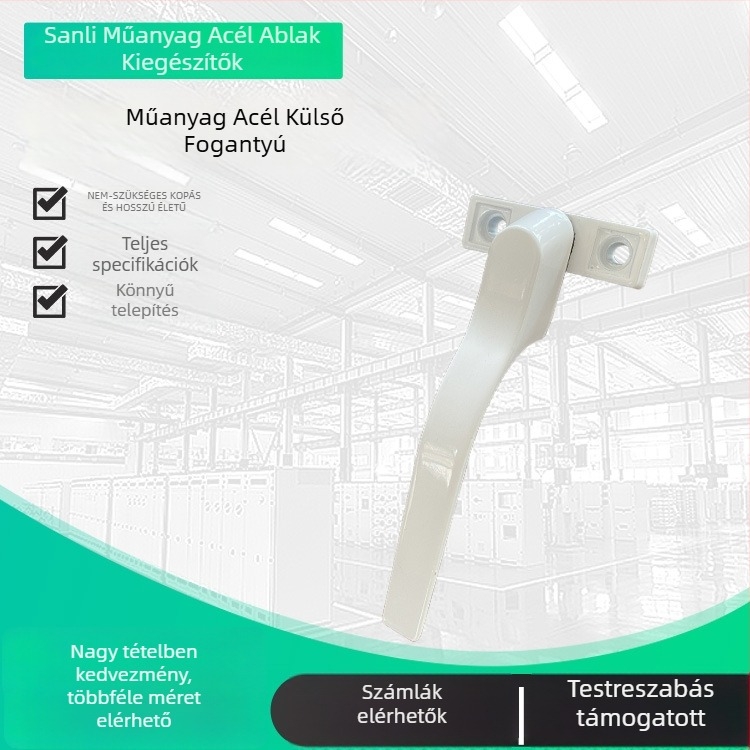 Kültéri nyitókilincs ajtókhoz és ablakokhoz | anyag: műanyag-acél | modern minimalist stílus