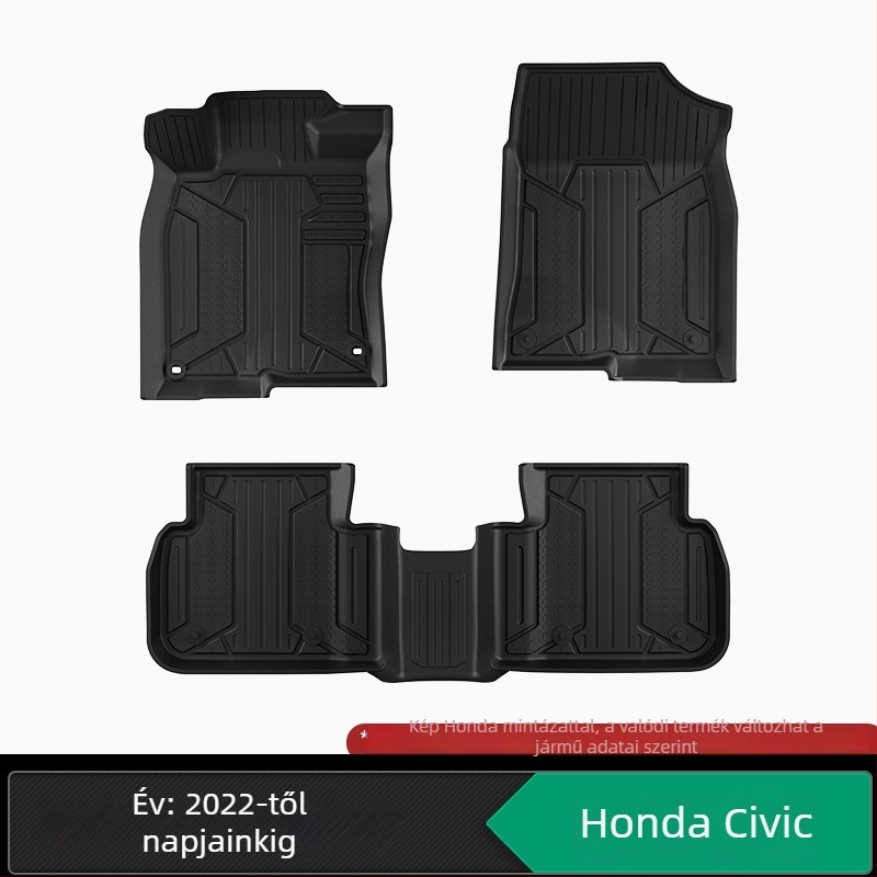 TPE injekcióval formázott autópadlószőnyeg, kompatibilis Honda Accord, CR-V, Crosstour, Fit, Lingpai
