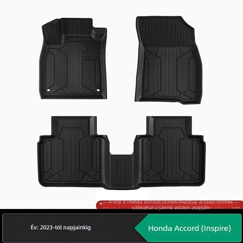 TPE injekcióval formázott autópadlószőnyeg, kompatibilis Honda Accord, CR-V, Crosstour, Fit, Lingpai
