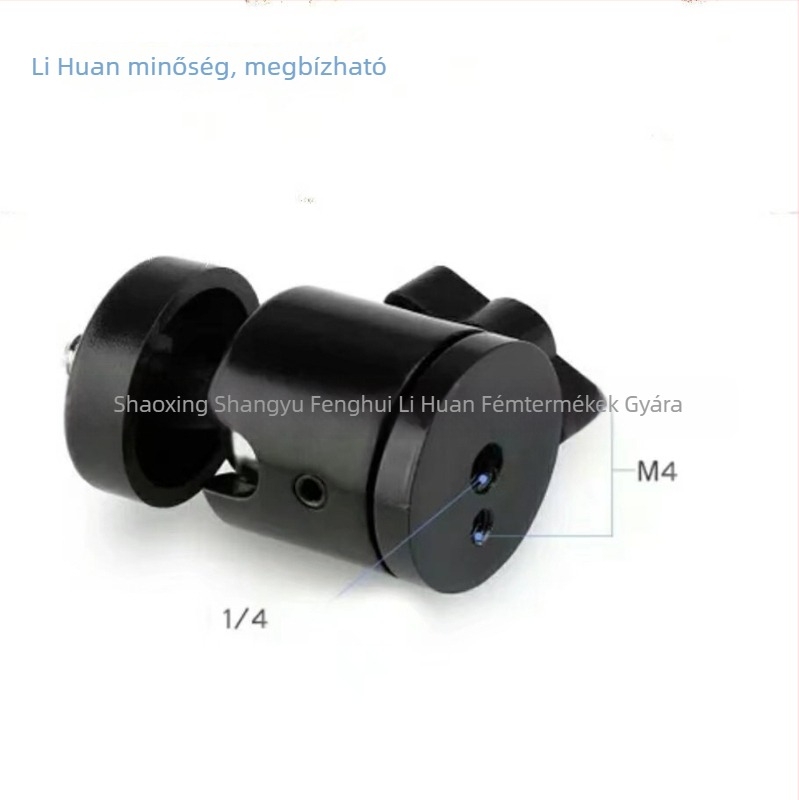Q29 OXIDÁLT HÁROMLYUKÚ 20 GÖMBFEJ GIMBAL FÉNYFOTÓZÁSHOZ – Alumínium CNC-megmunkálás Li Huang