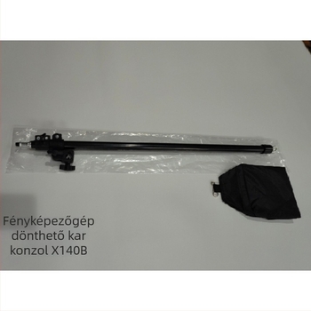 mennyezeti fényállvány X140b – fém szerkezet, kompatibil softbox és diffúziós papírral, tömeg 0,8 kg
