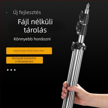 Figure Fit rozsdamentes acélból és ABS-ből készült fotózás lámpatartó, 3 részes, teherbírás 2–4 kg, tömeg 1 kg