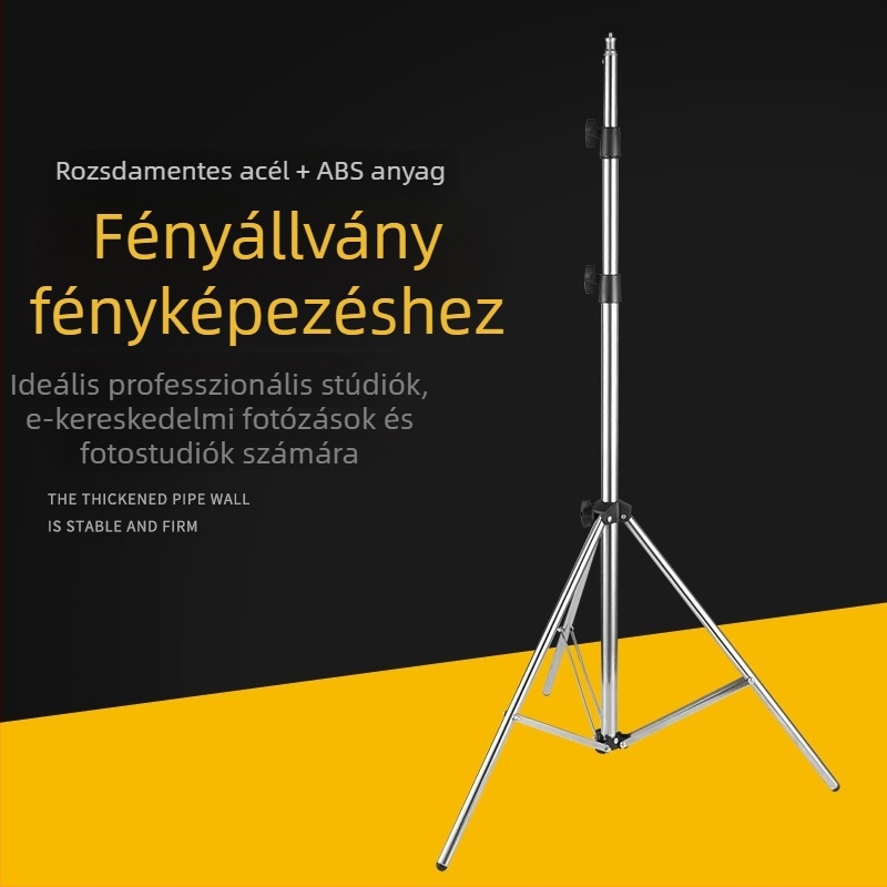 Figure Fit rozsdamentes acélból és ABS-ből készült fotózás lámpatartó, 3 részes, teherbírás 2–4 kg, tömeg 1 kg