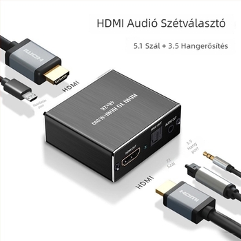HDMI audió elosztó és dekóder, 4K HDMI, Modell MS-8082, Energia-gazdálkodás támogatott
