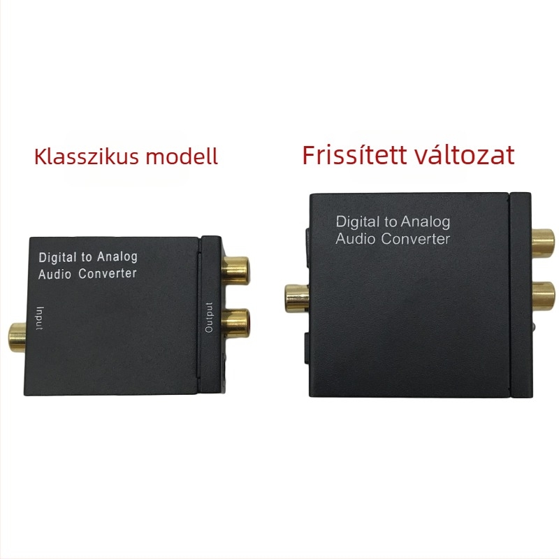 Frissített digitális–analóg audió konverter koaxiális dekóddal és 3,5 mm-es fejhallgató csatlakozóval