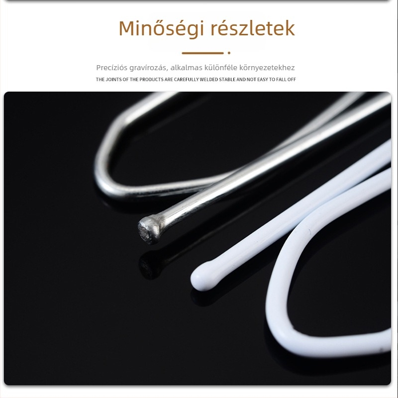 Rozsdamentes acél egykaros függönyhorog - fúrás nélkül, ellenálló a korróziónak, masszív, minden függönyhöz