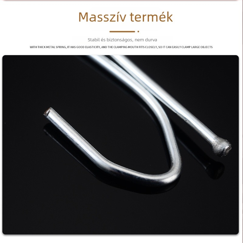 Rozsdamentes acél egykaros függönyhorog - fúrás nélkül, ellenálló a korróziónak, masszív, minden függönyhöz
