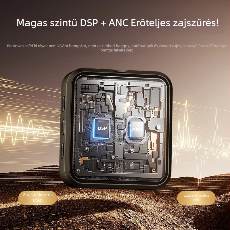 Galléros klips mikrofón – vezetékes, professzionális felvételhez, frekvenciatartomány 100 Hz–20 kHz, SNR ≥75 dB, beépített akkumulátor nélkül