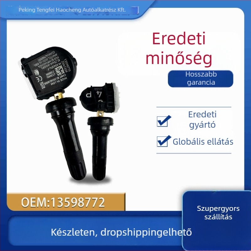 Buick Regal, Envision, GL8, Malibu, Cruze modellékhez gumiabroncsnyomás-szenzor – nagy pontosságú, beépített, digitális kijelző, anyag műanyag és fém