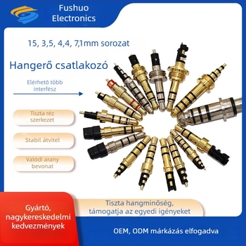 3,5 mm Audió/Videó Dugó a Hi-Fi Panel Végéhez (Márka: Fu Shuo; Működési tartomány: 20–100°C; SGS tanúsítvány; Dugó típusa: Audió/Vídeo)
