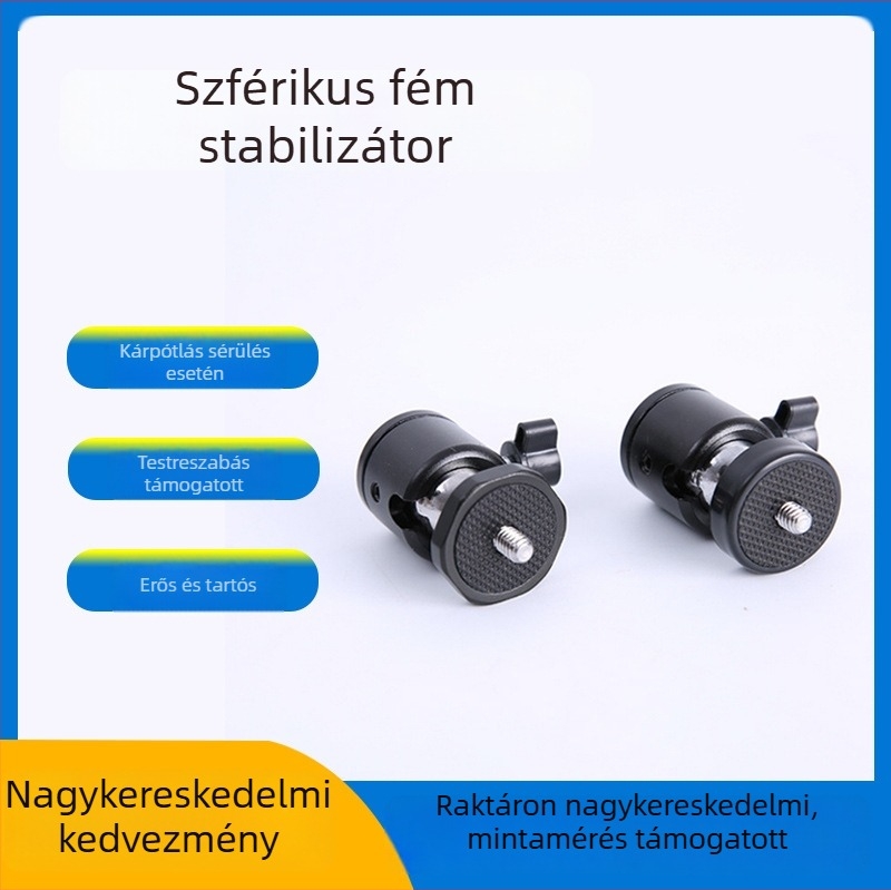 Q29 Fém gömbfej Pan/Tilt, erős szorító, egy- vagy háromlyukas rögzítés, Hongyi fotóeszközök