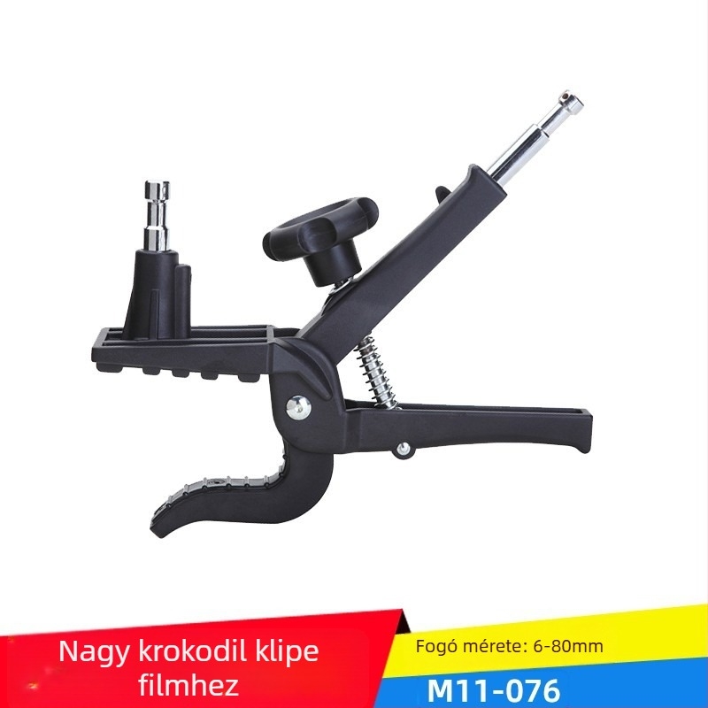 Stúdió világítási csipesz – krokodil csipesz, sascsőr stílus, erős szorító fotózáshoz — Square big