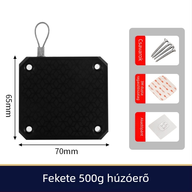 Zsinóros ajtócsukó hálószoba és csúszó ajtókhoz, automatikus visszatérés, csendes működés, ABS műanyag, modern minimalista stílus