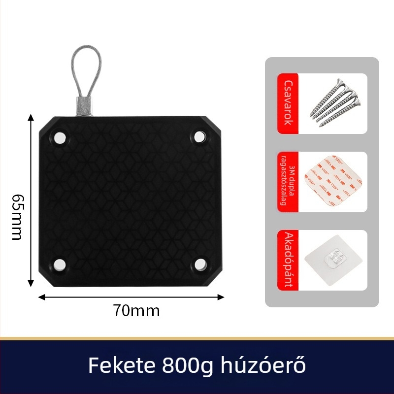 Zsinóros ajtócsukó hálószoba és csúszó ajtókhoz, automatikus visszatérés, csendes működés, ABS műanyag, modern minimalista stílus