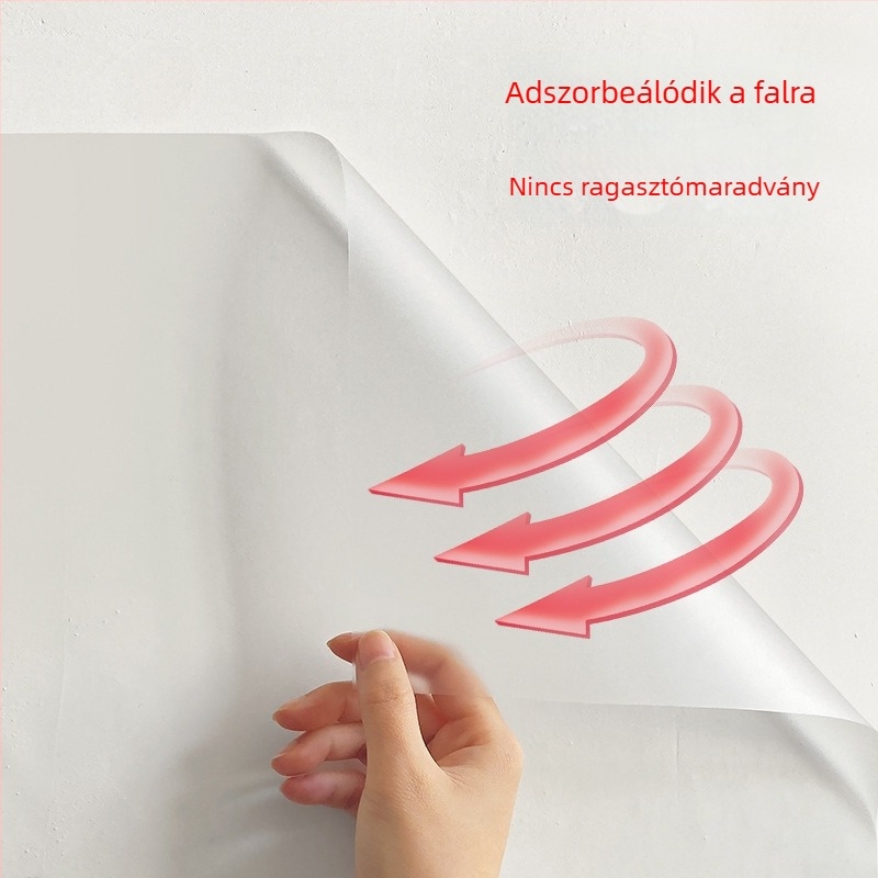 Matt falikép matrica – fehér, antistatizált, szennyeződés- és kopásálló, matt felület, dekoráció a nappaliba és a konyhába – 5+ darab