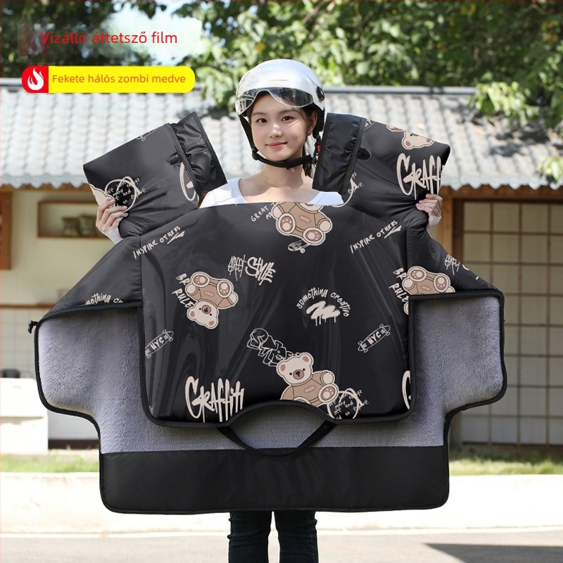 Xintengbo vízálló PVC szélvédővédő elektromos járművekhez — egyszemélyes kialakítás, téli kiadás, kompatibil triciklivel és elektromos járművekkel