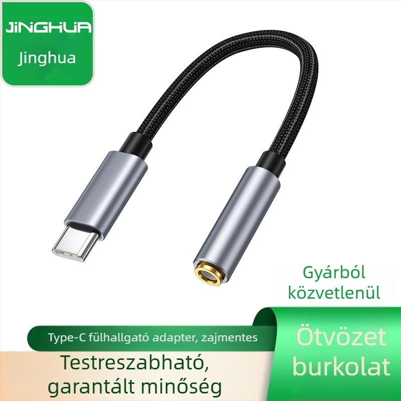 Type-C 3,5 mm-es audio adapter Androidhoz – Modell CTO3.5, Márka JH, Termékkód A55