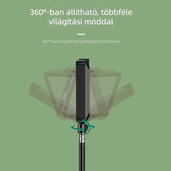 LED világítás fotózáshoz és élő közvetítéshez, hordozható asztali lámpa lágy fényekkel, állítható színhőmérséklet 3000K–6000K és fényerő, USB tápegység, 12W