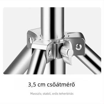 Fényképező lámpa állvány – univerzális kompatibilitás, alumínium ötvözetből, teherbírás max. 6–10 kg, súly 2,9 kg