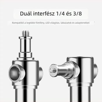 Fényképező lámpa állvány – univerzális kompatibilitás, alumínium ötvözetből, teherbírás max. 6–10 kg, súly 2,9 kg