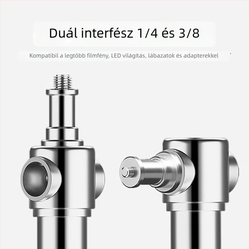 Fényképező lámpa állvány – univerzális kompatibilitás, alumínium ötvözetből, teherbírás max. 6–10 kg, súly 2,9 kg