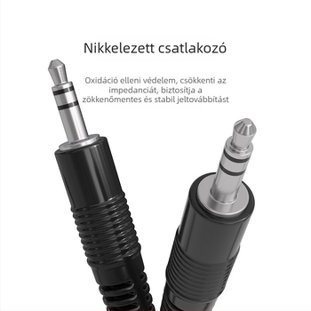 Msl autóba AUX hangsáv, 3,5 mm férfi–férfi, nikkelezett, oxigénmentes réz mag
