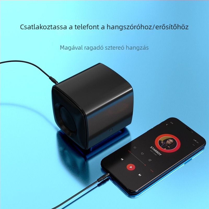 Msl autóba AUX hangsáv, 3,5 mm férfi–férfi, nikkelezett, oxigénmentes réz mag