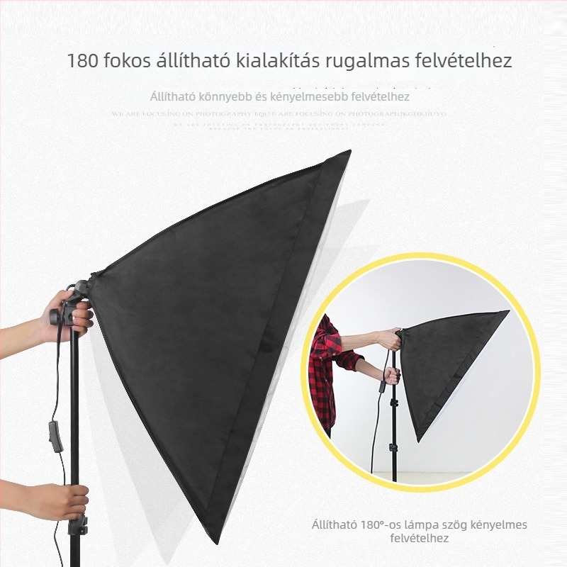 Ruifutu Softbox Felső Fényállvány Keresztkarral a Fotózásért, 220V, E27, Állandó Fény