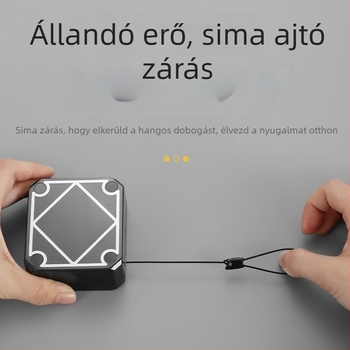 Ajtózáró zsinóros rendszer tolóajtókhoz, ABS, Ayres, világos luxus stílus, zárási sebesség 1–10, erős záróerő.