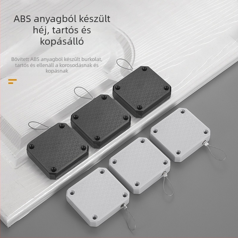 Ajtózáró zsinóros rendszer tolóajtókhoz, ABS, Ayres, világos luxus stílus, zárási sebesség 1–10, erős záróerő.