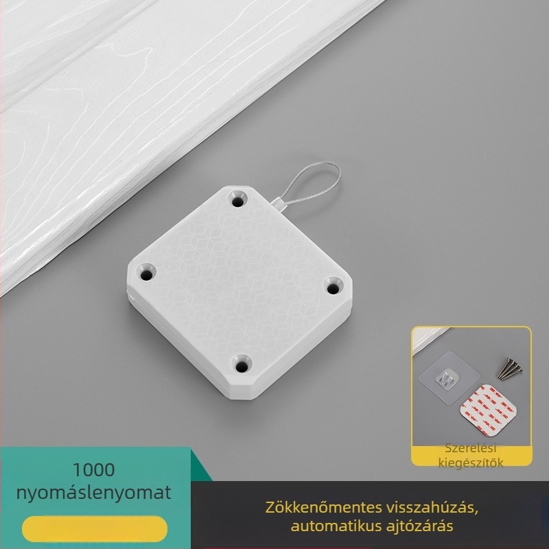 Ajtózáró zsinóros rendszer tolóajtókhoz, ABS, Ayres, világos luxus stílus, zárási sebesség 1–10, erős záróerő.