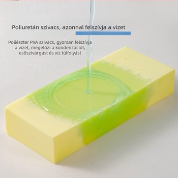 PVC abszorbeáló szivacs szalag ablakhoz, öntapadós, japán stílus, mintázat nélküli, 1 db