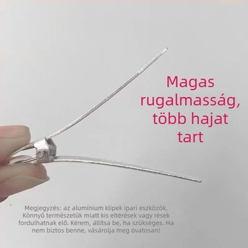 Alumínium kacsaformájú hajclip a haj formázásához és elválasztásához
