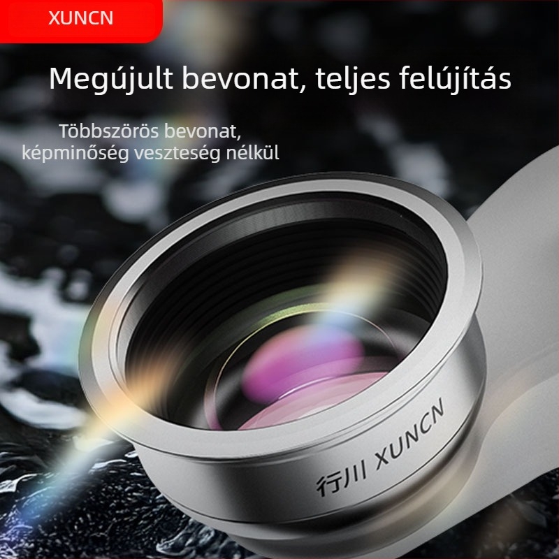 Xingchuan 9K széles látószögű lencse mobiltelefonhoz – kettős funkció: élő közvetítés és makró