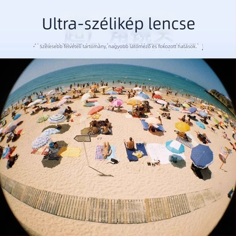 Három az egyben akril mobiltelefon objektív — fisheye, makró és nagylátószög, egyetemes kompatibilitás