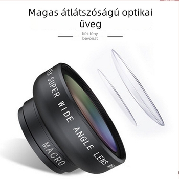 0.45X ultra széles látószögű makro objektív okostelefonhoz — univerzális kompatibilitás