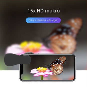 Dayleer Külső széles látószögű makro objektív távirányítóval mobil élő HD kamera