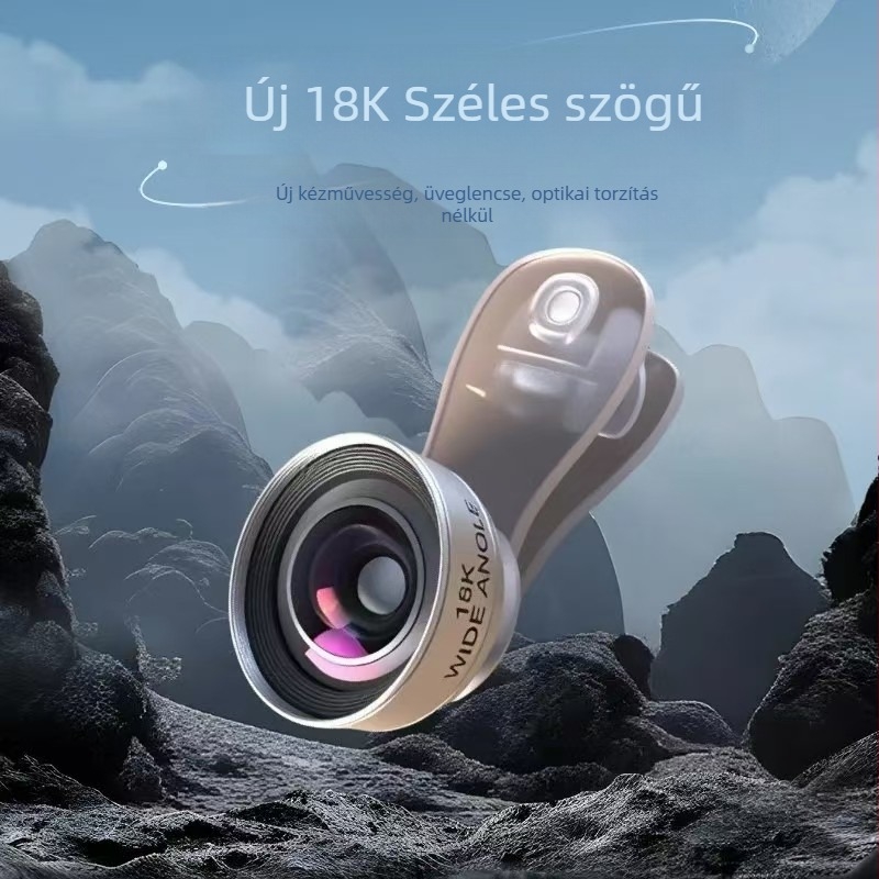 Hongguan L-10K okostelefon objektív: széles látószögű és makró, magas felbontású, kompatibil minden okostelefonnal