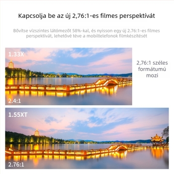 1.55x okostelefon-film lencse videófelvételhez – szélesvásznú torzítás, univerzális kompatibilitás