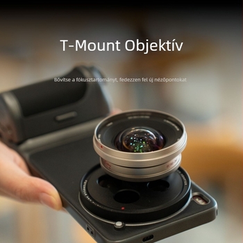 fotorgear 67mm-es filteradapter gyűrű V-to-T montázshoz, 2.35x teleobjektívhez okostelefonon