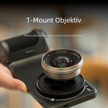 fotorgear 67mm-es filteradapter gyűrű V-to-T montázshoz, 2.35x teleobjektívhez okostelefonon