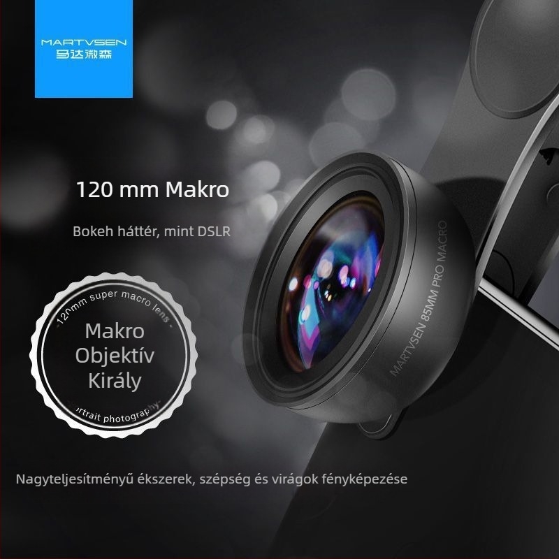 Külső makro lencse mobiltelefonhoz, HD közeli felvételekhez – manikűr, műszempillák és ékszer részletei | Márka: Motor microsen