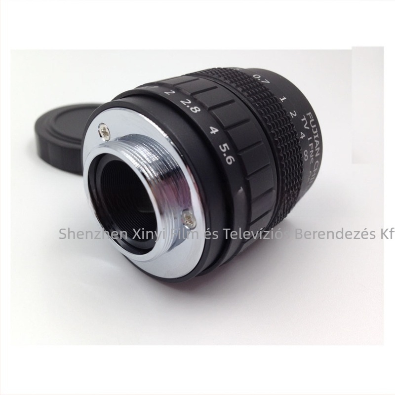 FS-LM3517 35mm F1.7 Ipari objektív tükör nélküli kamerákhoz, Fém test, Szabványos fix fókusz, 0,3 m minimális fókusztáv