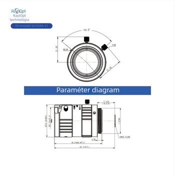 Lane UL3520A-23 Ipari HD kamera, 2MP/3MP/5MP objektívvel kompatibilis, fűtésmentes
