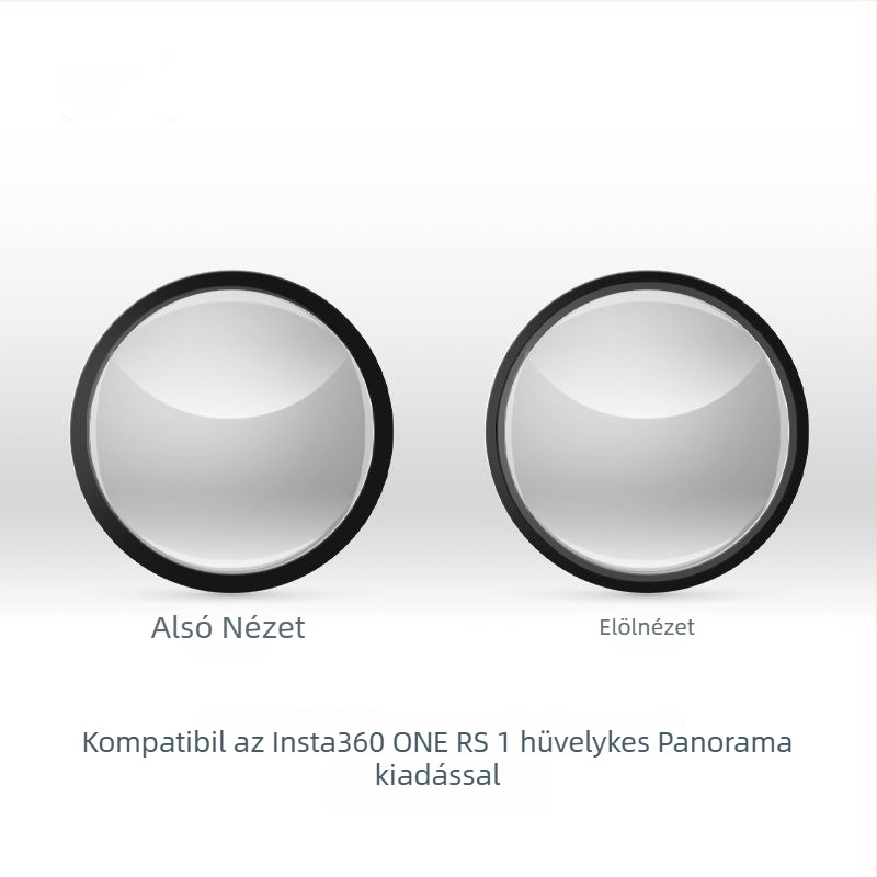 Insta360 ONE RS Shadow Stone Leica panoráma objektív védőfedél – OEM gyártás; csomagolás: védő szilikon tükör tok; piacra jutás 2022; utólagos szolgáltatás: három csomagos opció