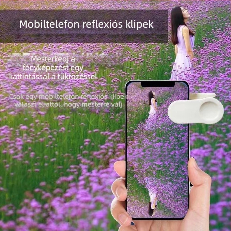Tedma TH-217 Univerzális telefonos selfie klip visszaverő objektívvel utazási fotózáshoz